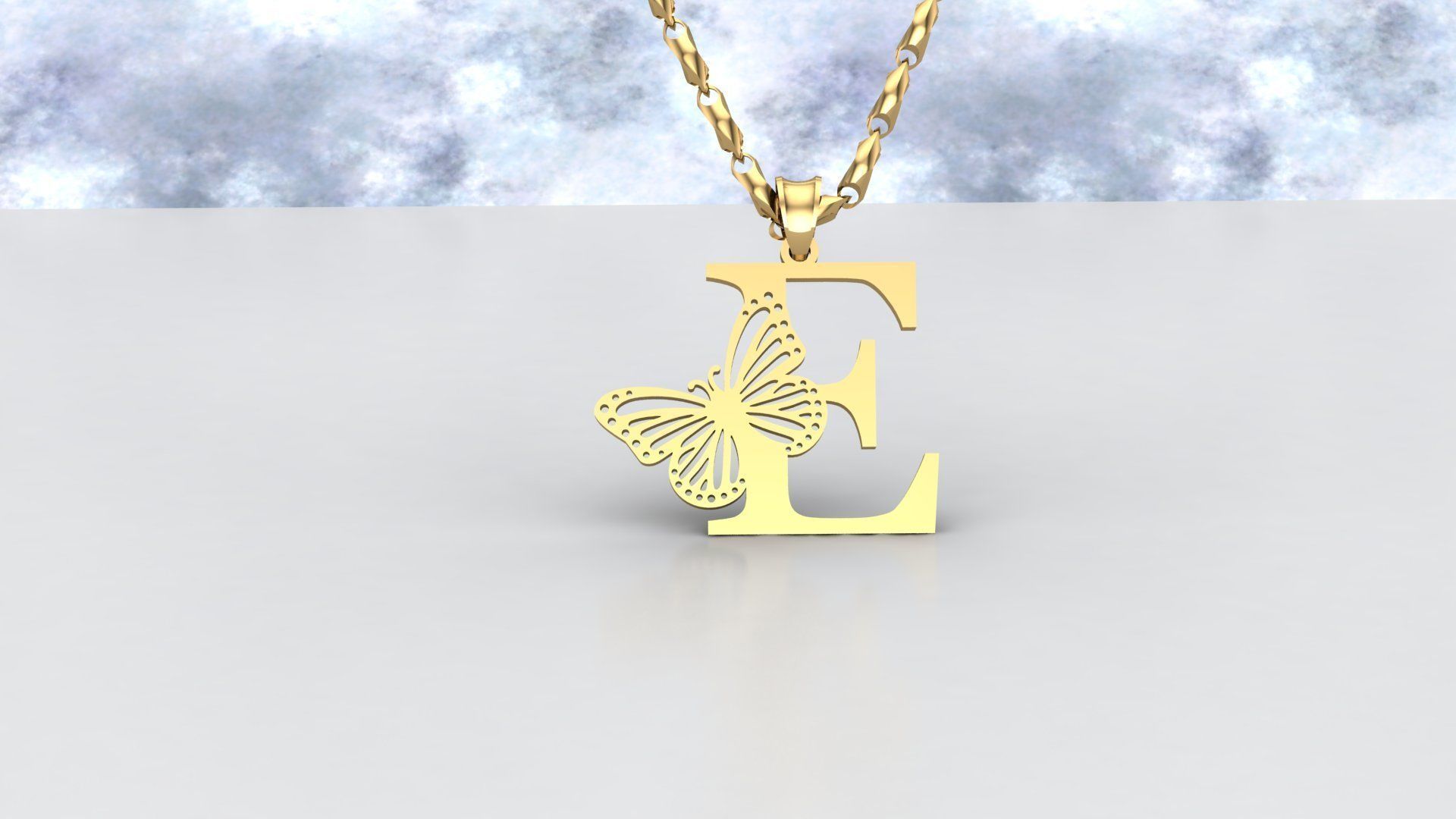 E Buterfly 3D print model_3