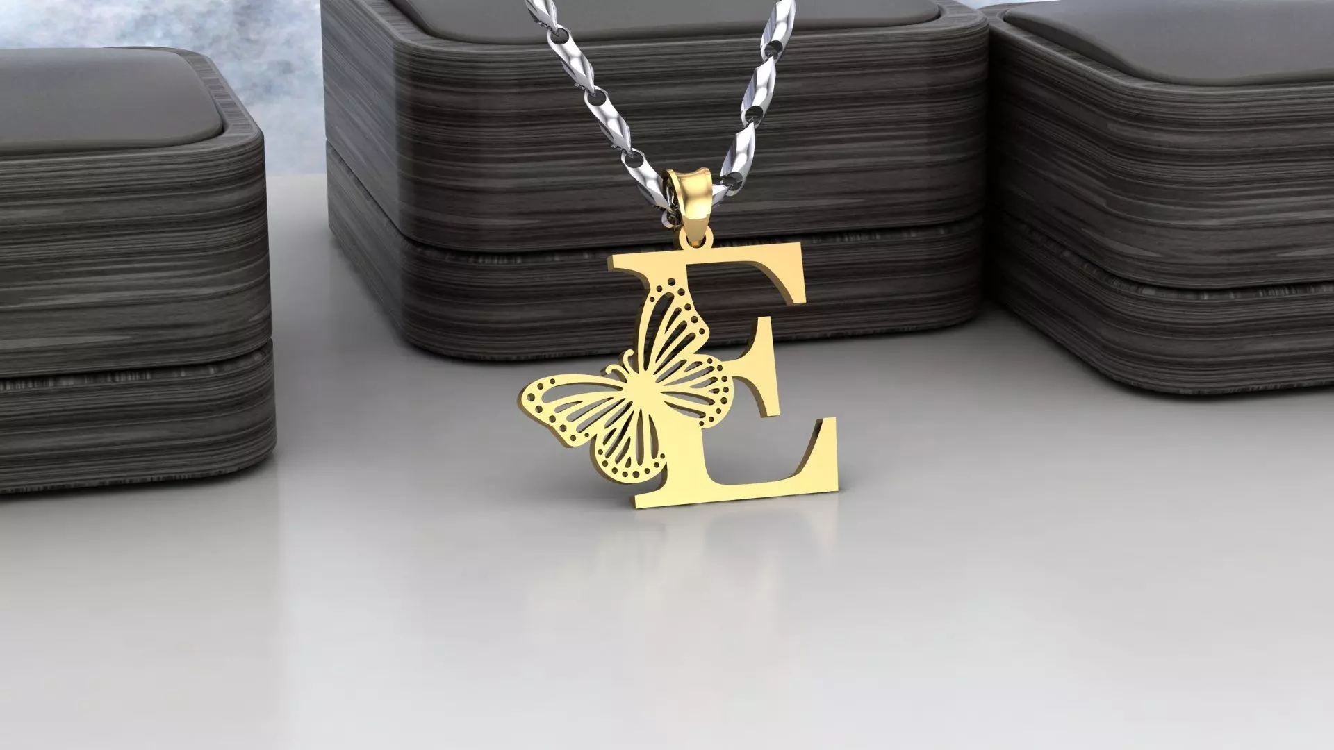 E Buterfly 3D print model_0