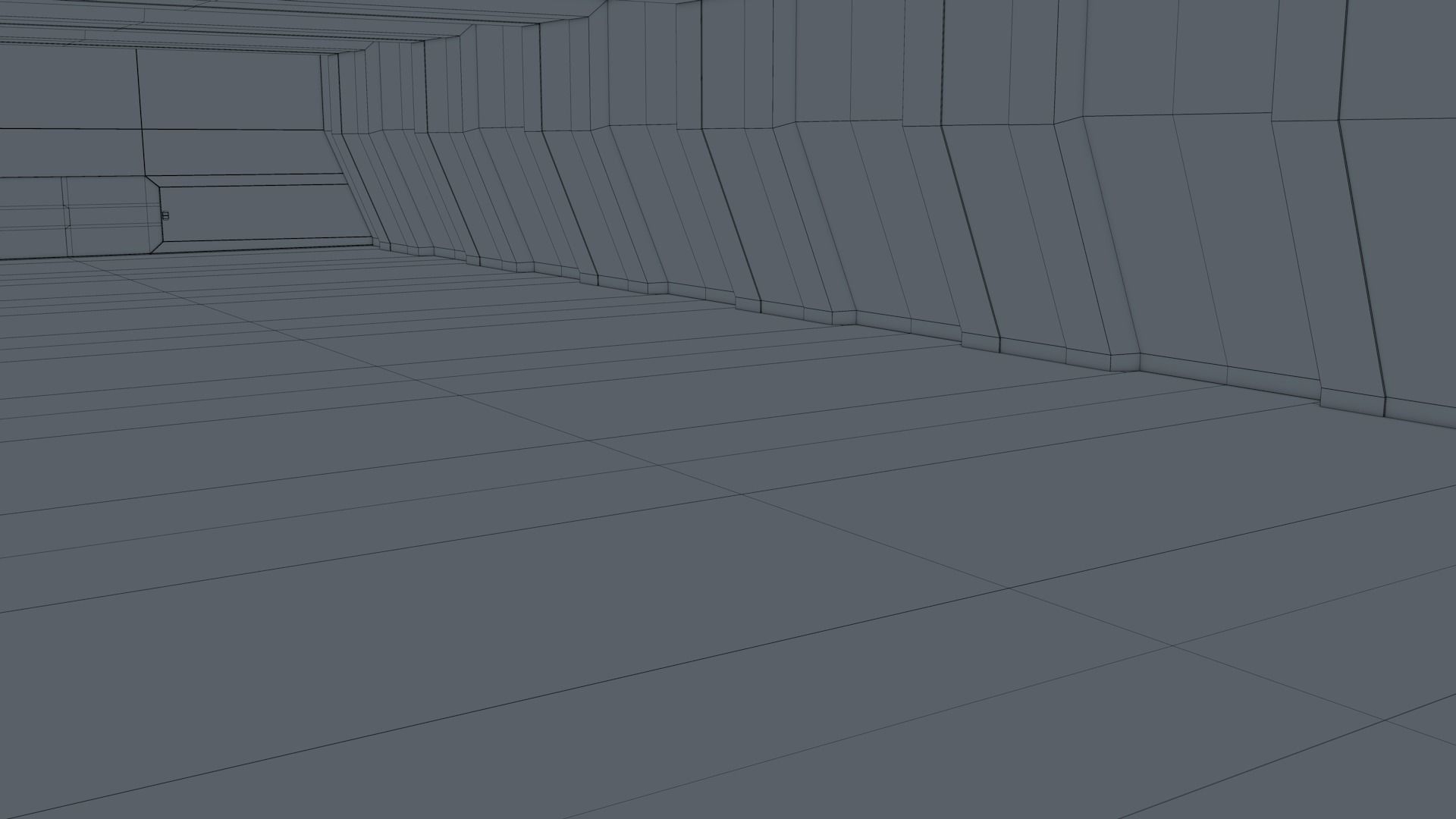 Sci Fi Warehouse Low-poly 3D model_12