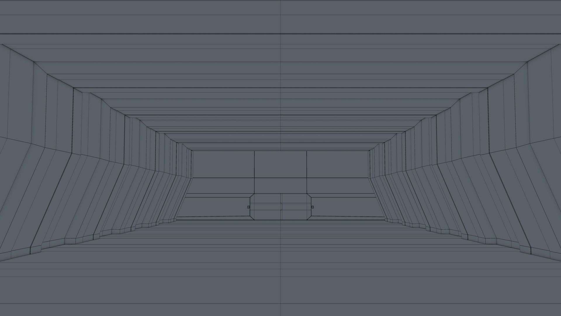 Sci Fi Warehouse Low-poly 3D model_8
