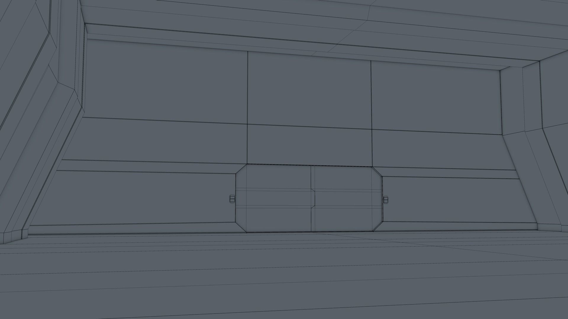 Sci Fi Warehouse Low-poly 3D model_9