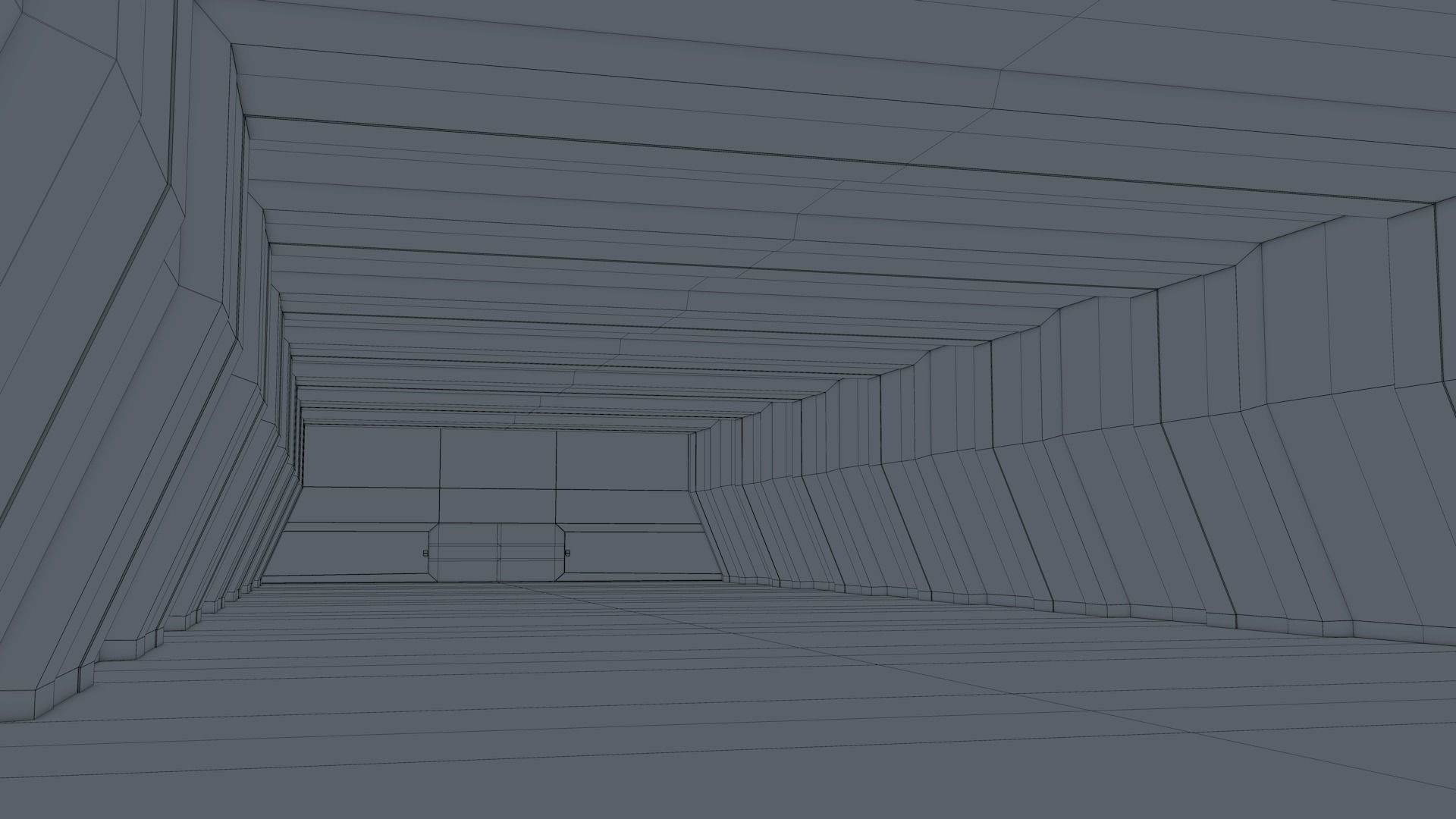 Sci Fi Warehouse Low-poly 3D model_14