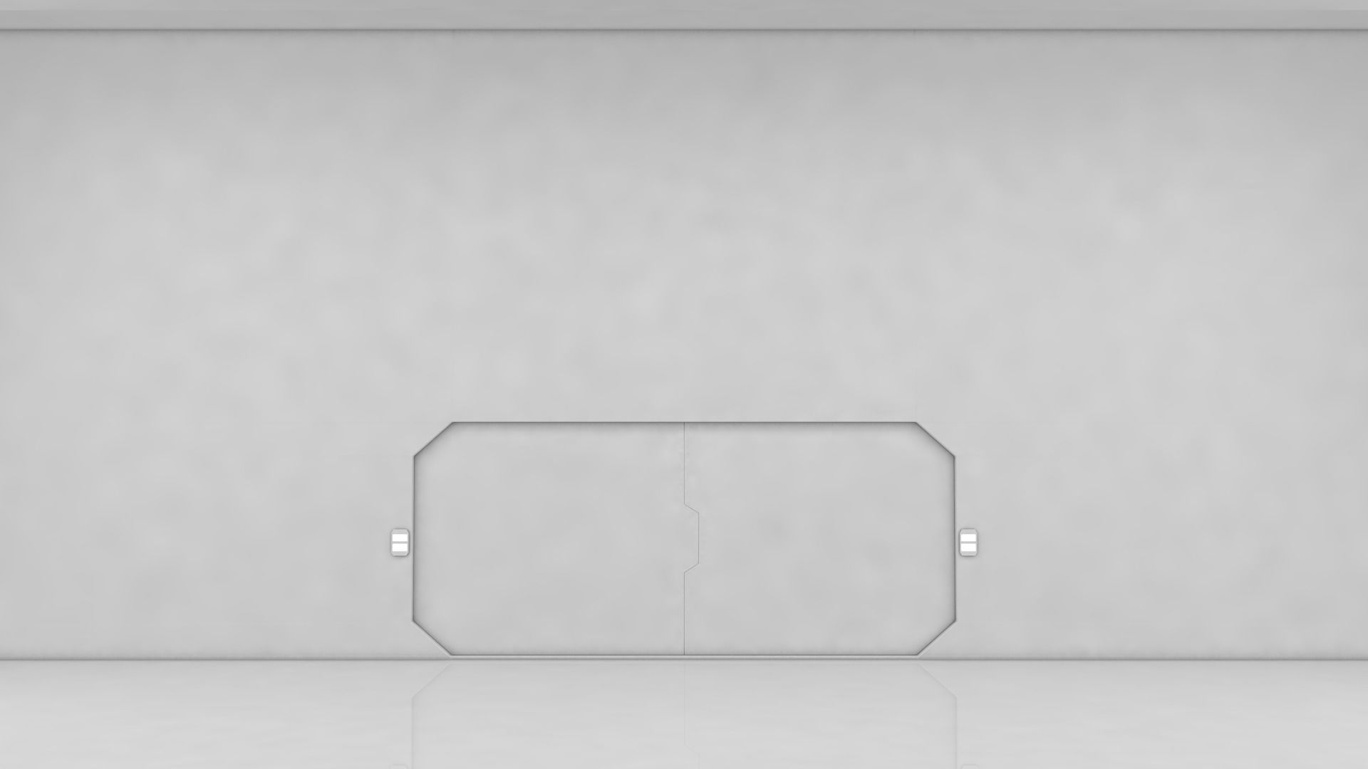 Sci Fi Warehouse Low-poly 3D model_3