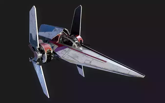 V - Wing Star Wars 3D model