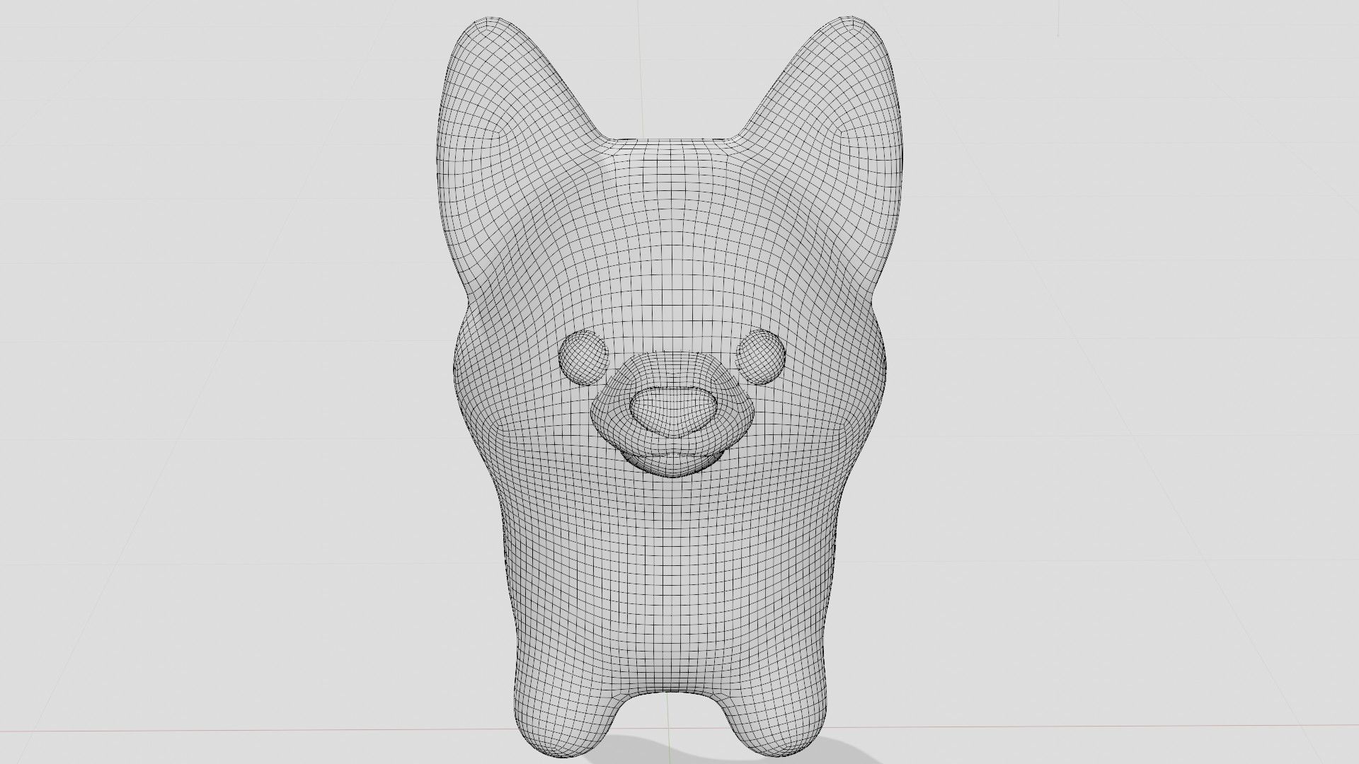 Cute corgi dog  3D model_5