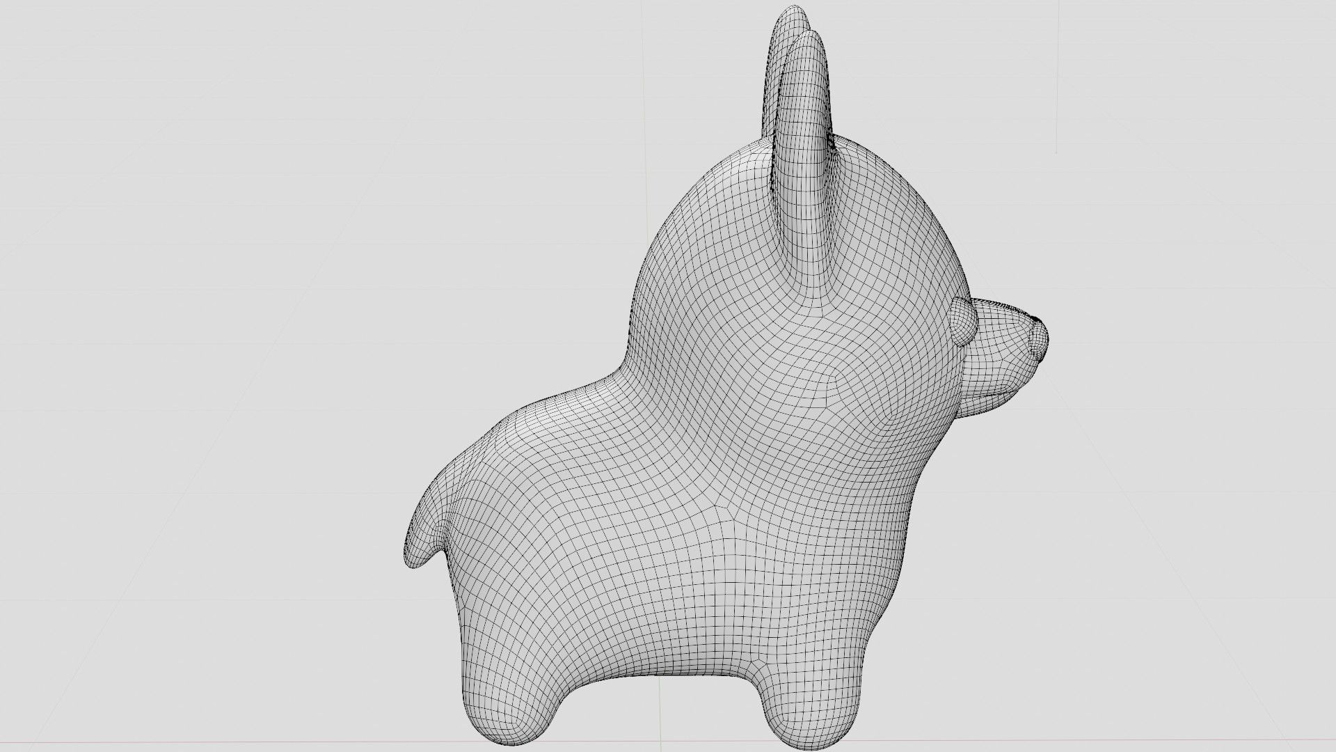 Cute corgi dog  3D model_6