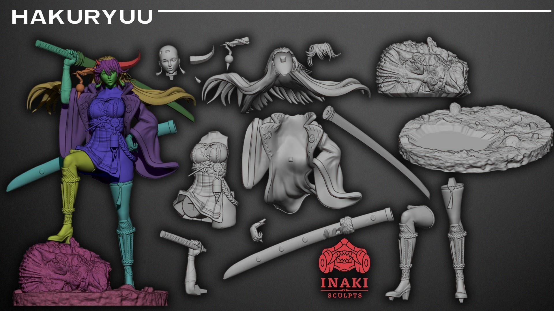 Hakuryuu - Azur Lane 3D print model_7