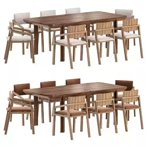  MULL CHAIR and CRES DINING TABLE