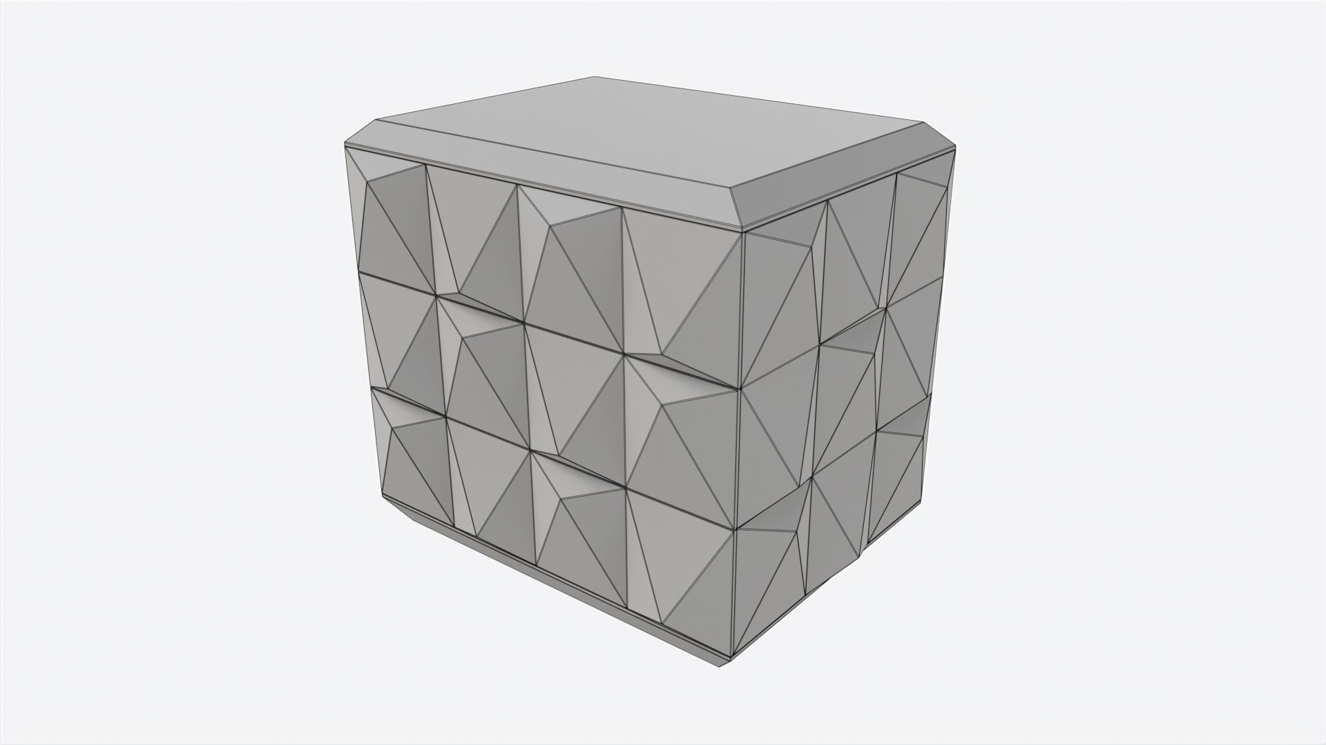 Chest Baker Facet 3D model_6