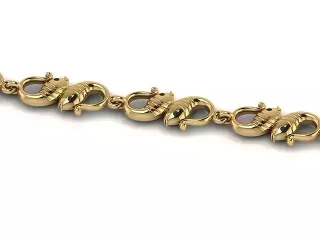  UNIQUE FISH CHAIN LINK  BEST FOR ALL JEWELRY METALS  3D print model