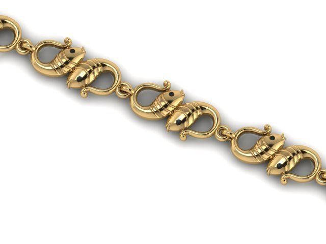 UNIQUE FISH CHAIN LINK BEST FOR ALL JEWELRY METALS 3D print model_4