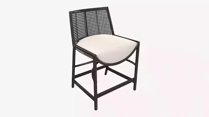 Counter Stool Baker Taru 3D model