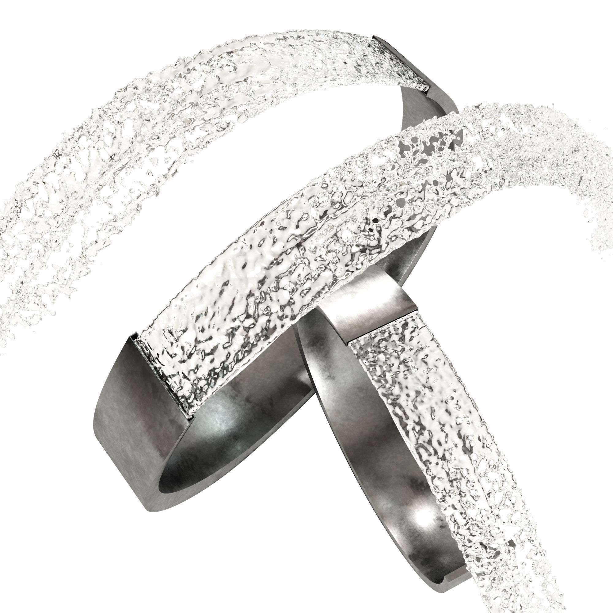 Exterior Modern Fountain 3D model_1