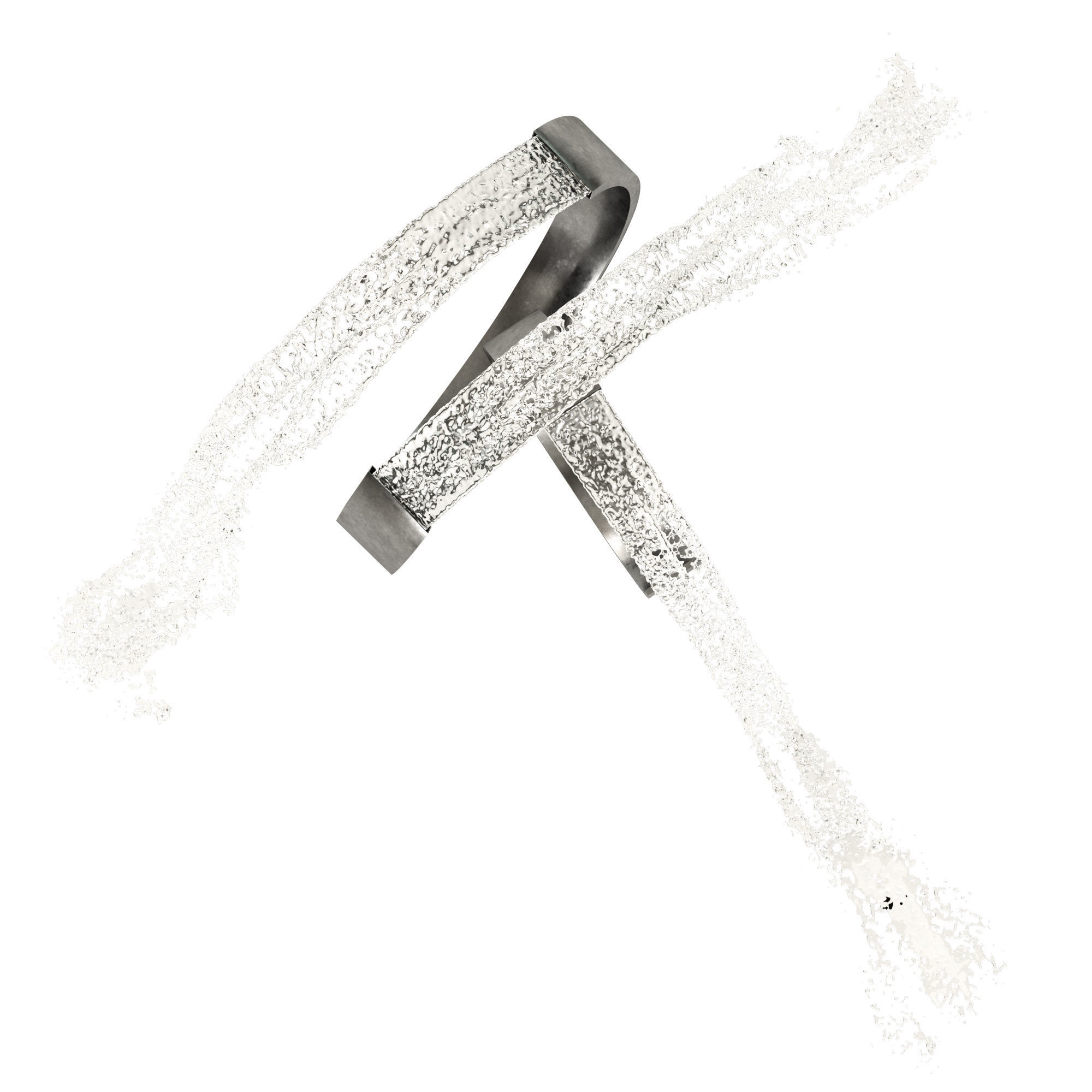 Exterior Modern Fountain 3D model_3