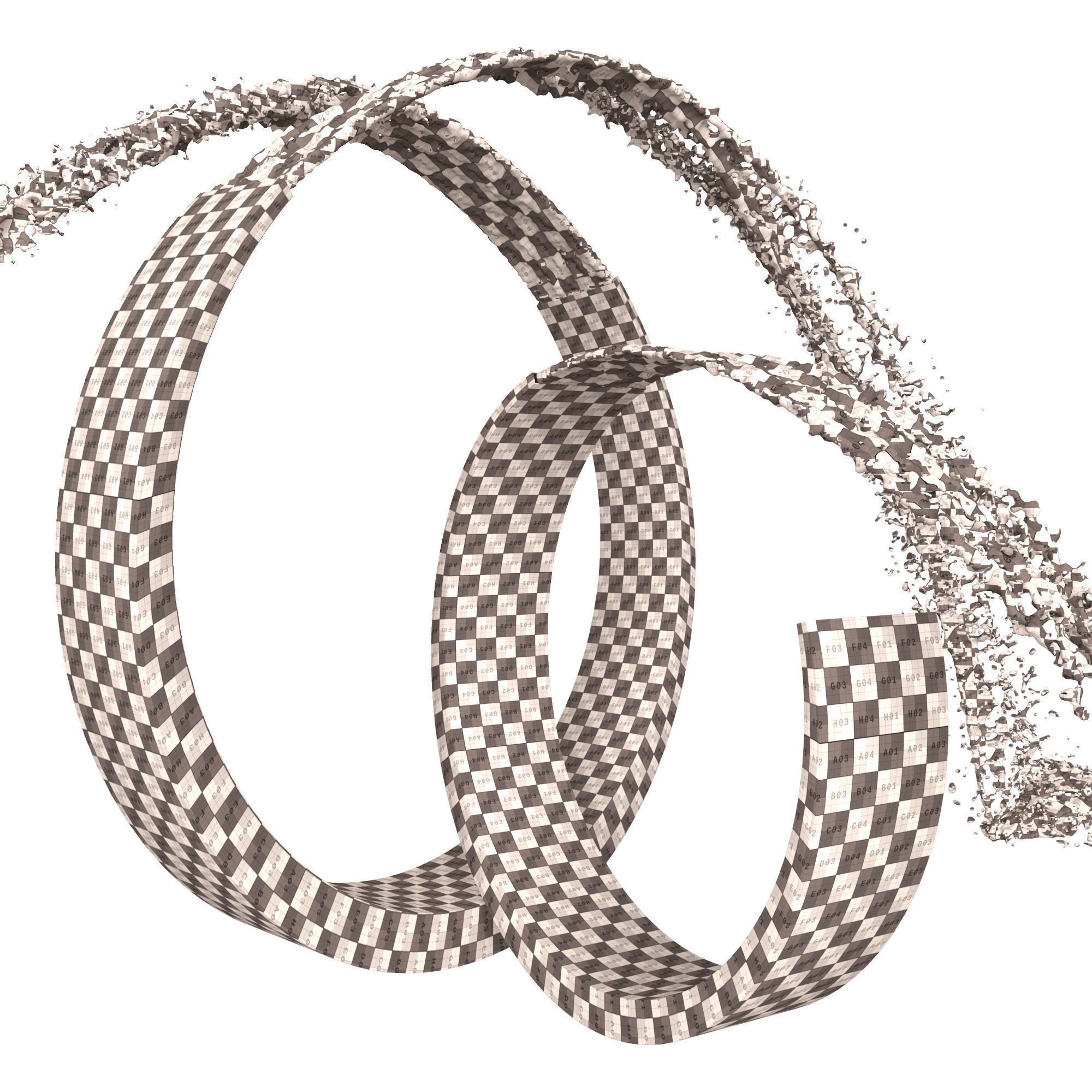 Exterior Modern Fountain 3D model_7