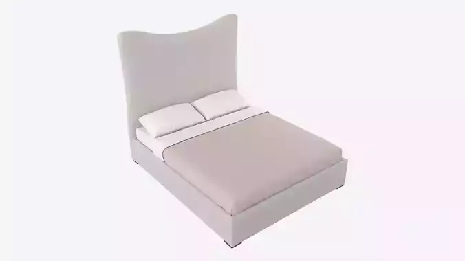 King Bed Baker Giselle 3D model