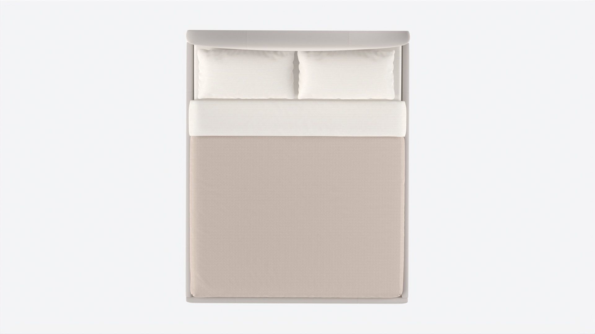 King Bed Baker Giselle 3D model_5