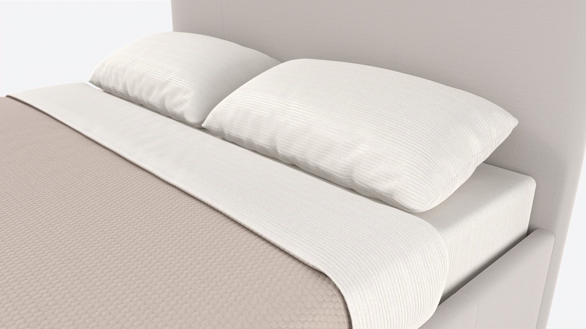 King Bed Baker Giselle 3D model_1