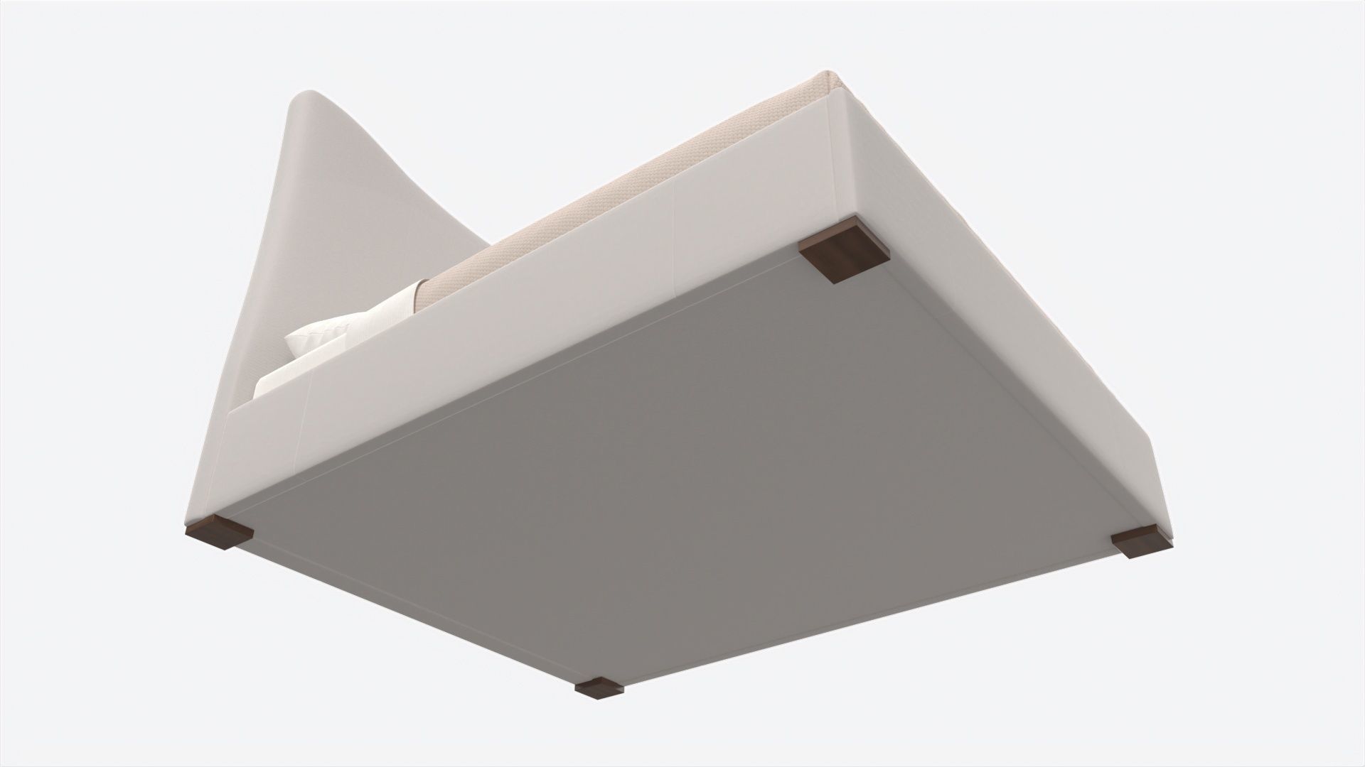 King Bed Baker Giselle 3D model_3