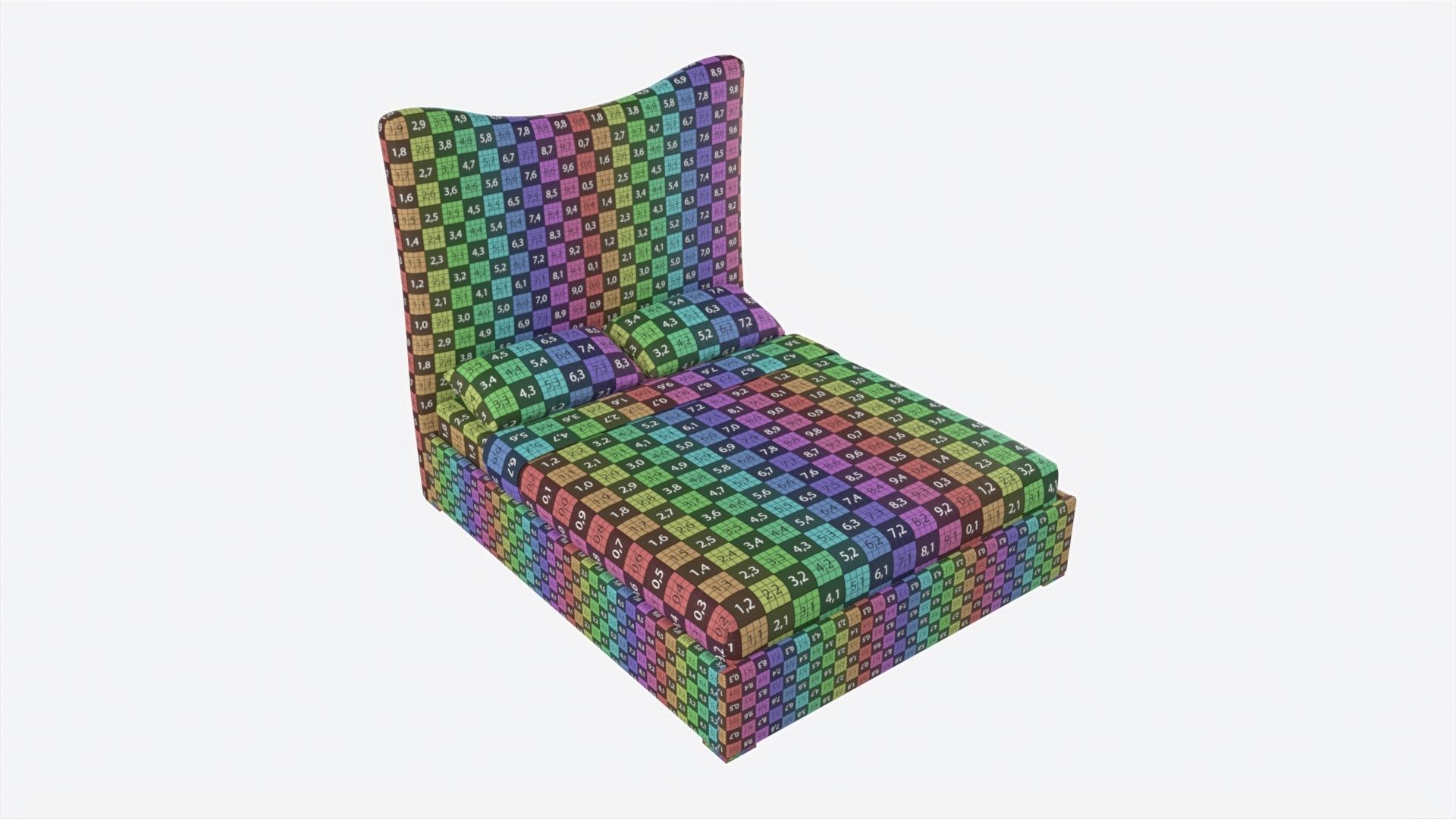 King Bed Baker Giselle 3D model_8