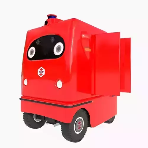 Japanese delivery robot Deliro 3D model