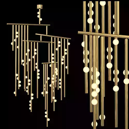 76-bulb Drop System Chandelier