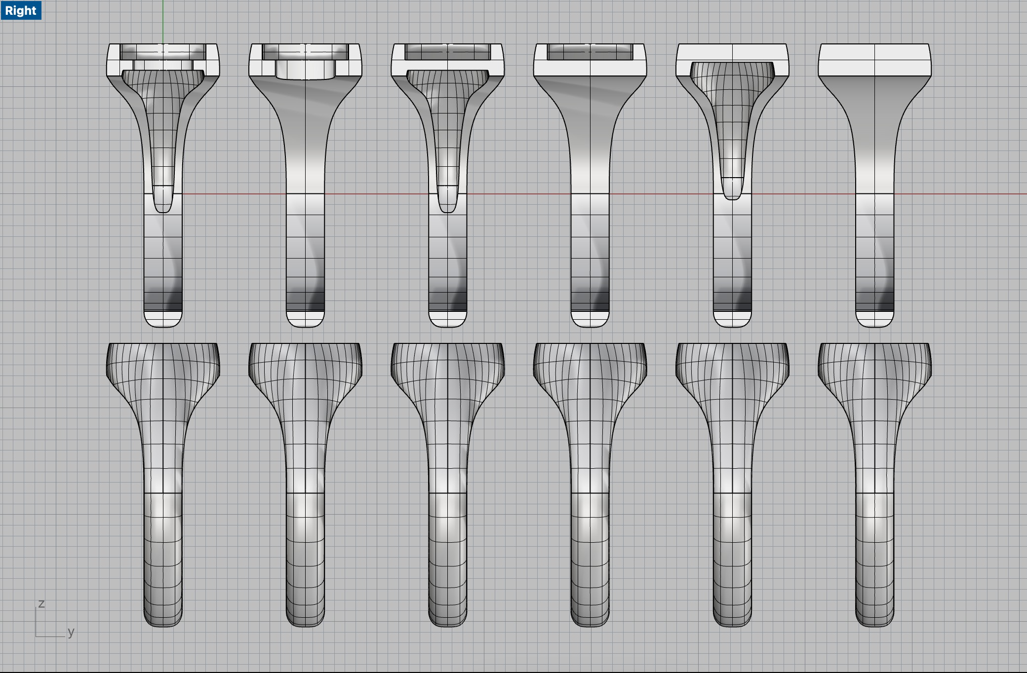 Cushion 10x10 mm Signet Rings 174 items 3D print model_7