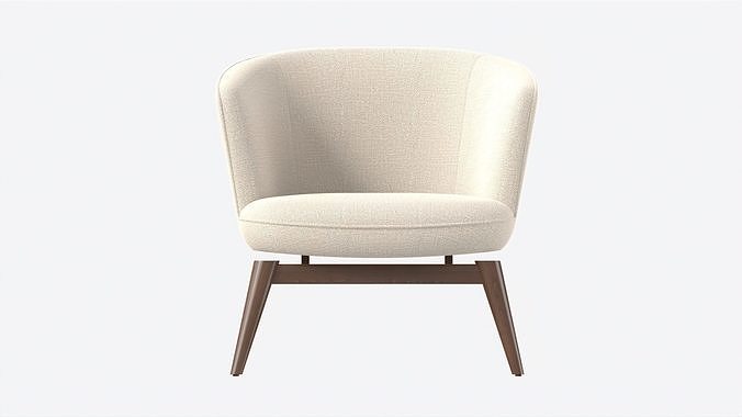 Lounge Chair Baker Coupe 3D model 5