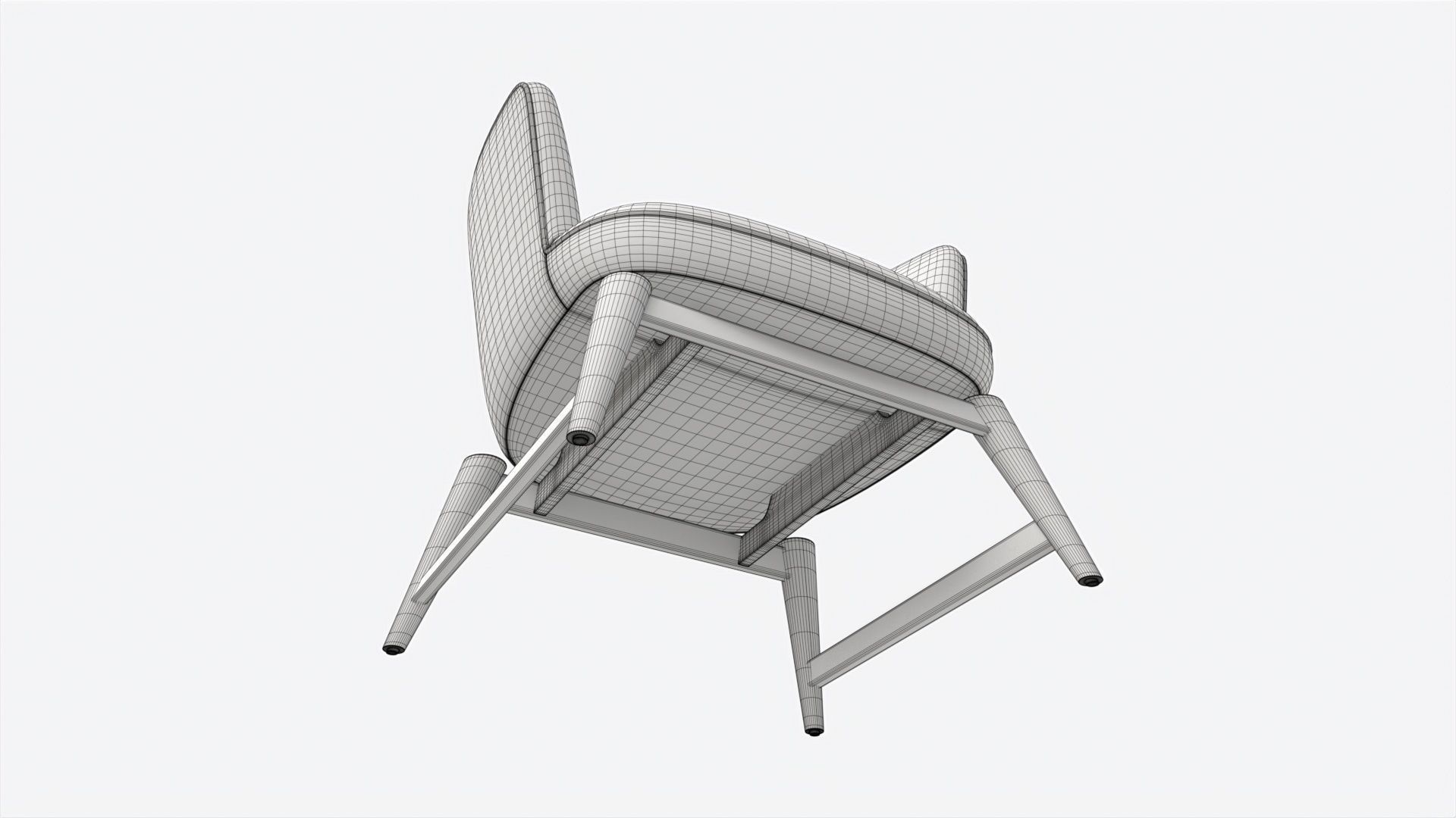 Lounge Chair Baker Coupe 3D model_7