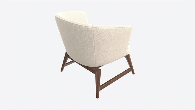 Lounge Chair Baker Coupe 3D model 3