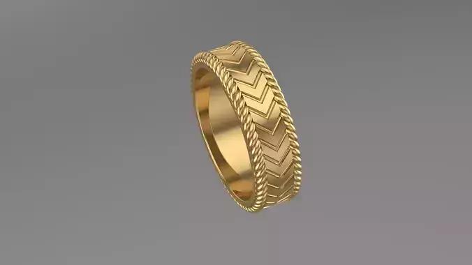 Wedding band 3d Printable Model