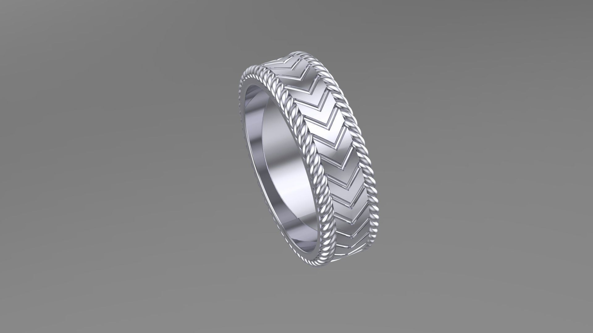 Wedding band 3d Printable Model 3D print model_1