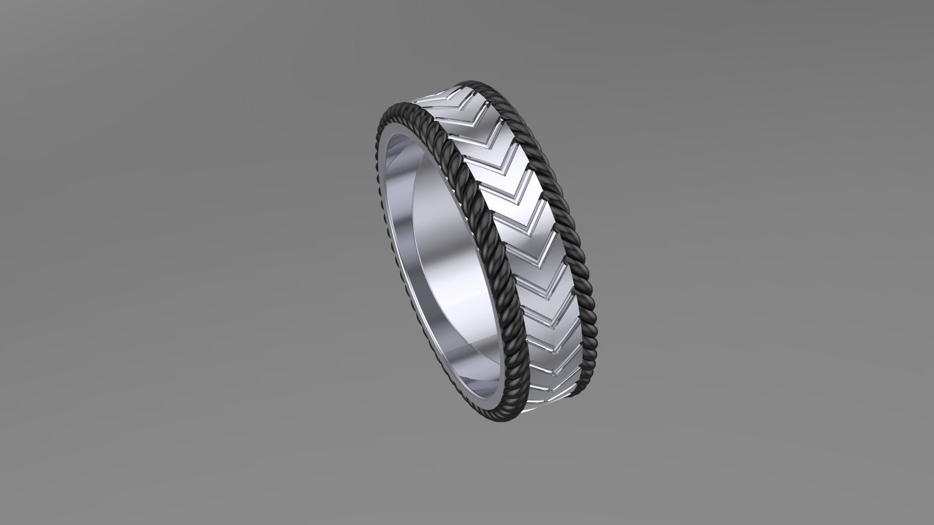 Wedding band 3d Printable Model 3D print model_2