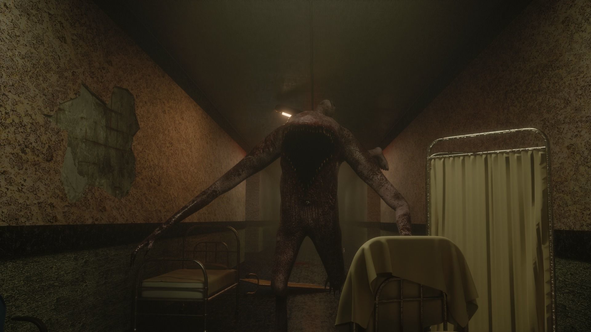 Horror Grotesque Monster - Dread-Mouth Low-poly 3D model_8