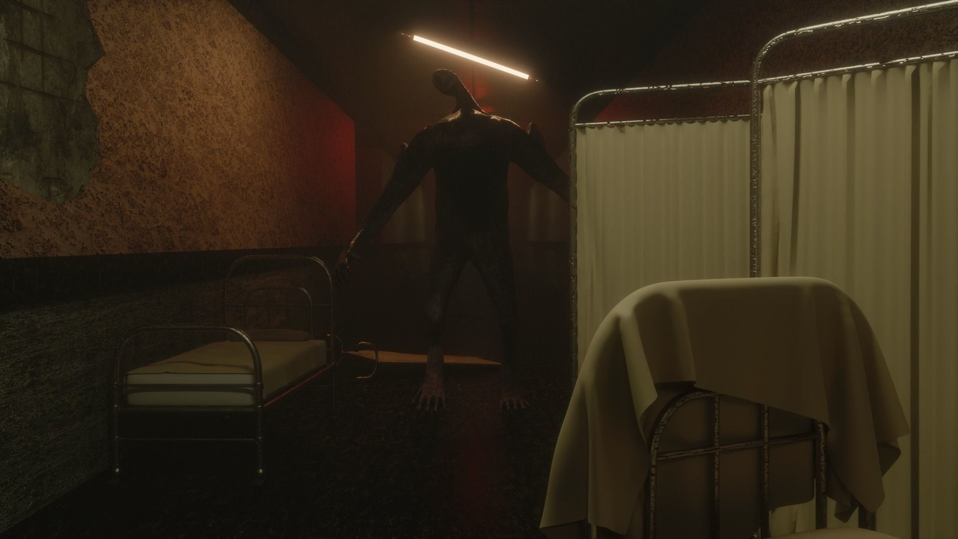 Horror Grotesque Monster - Dread-Mouth Low-poly 3D model_6