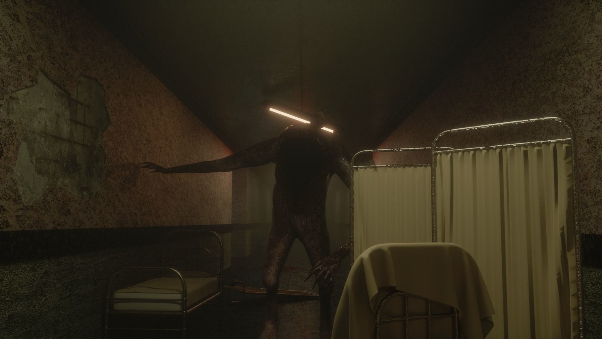 Horror Grotesque Monster - Dread-Mouth Low-poly 3D model_7