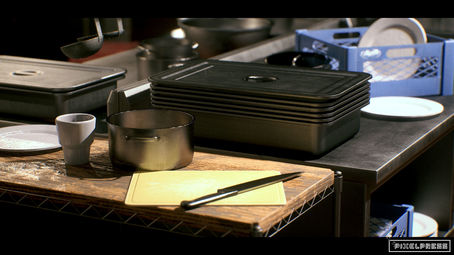 Commercial Kitchen - Unreal Engine 5 Low-poly 3D model_4