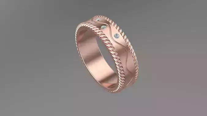 Wedding band 3d model Printable Model