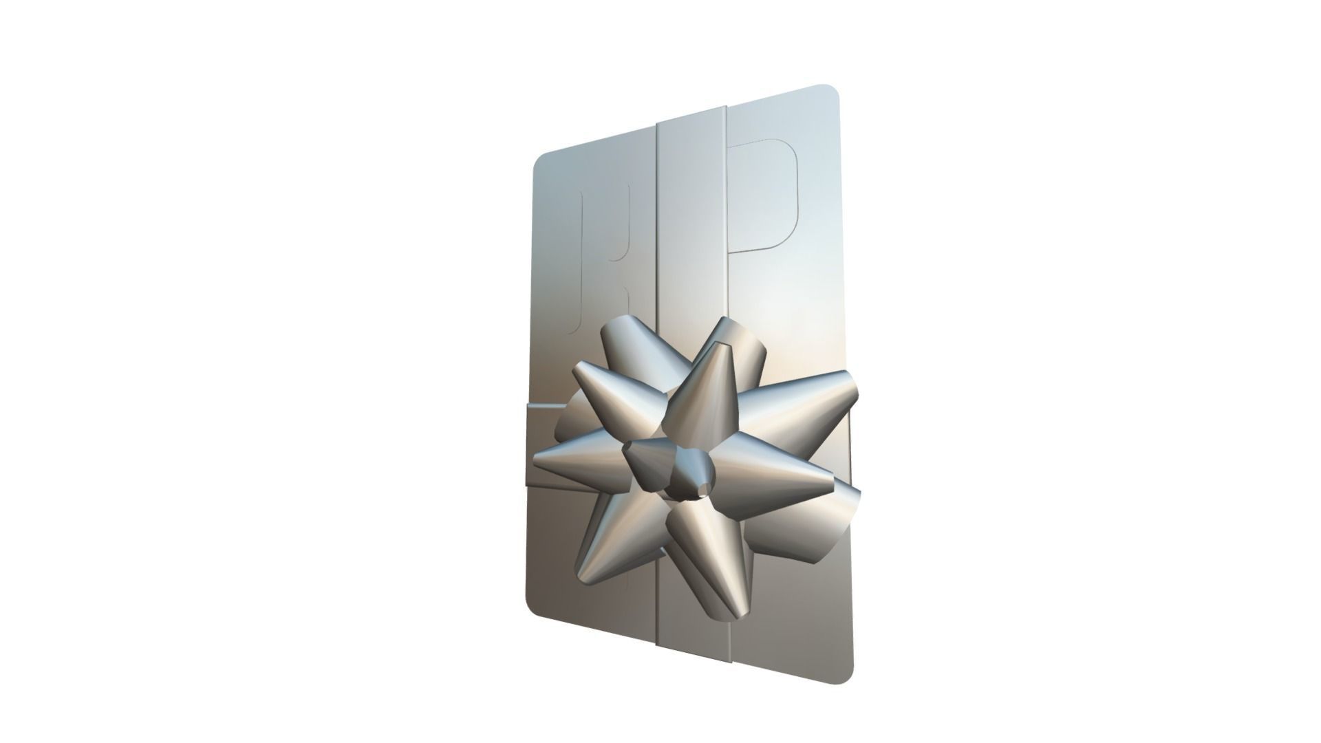 Credit Debit Card gift present 3D model_5