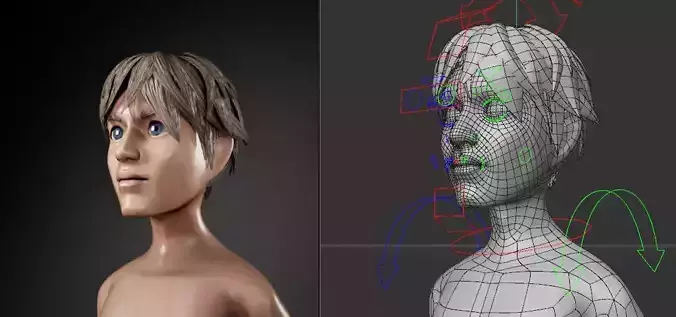 Stylized male character