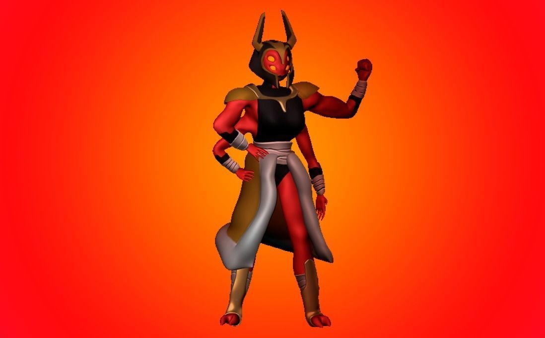 Princess Looma Red Wind Ben 10 free 3D model 3D printable CGTrader