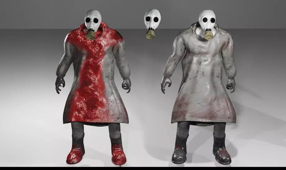 Hazmat Suit Pack- character C Free low-poly 3D model
