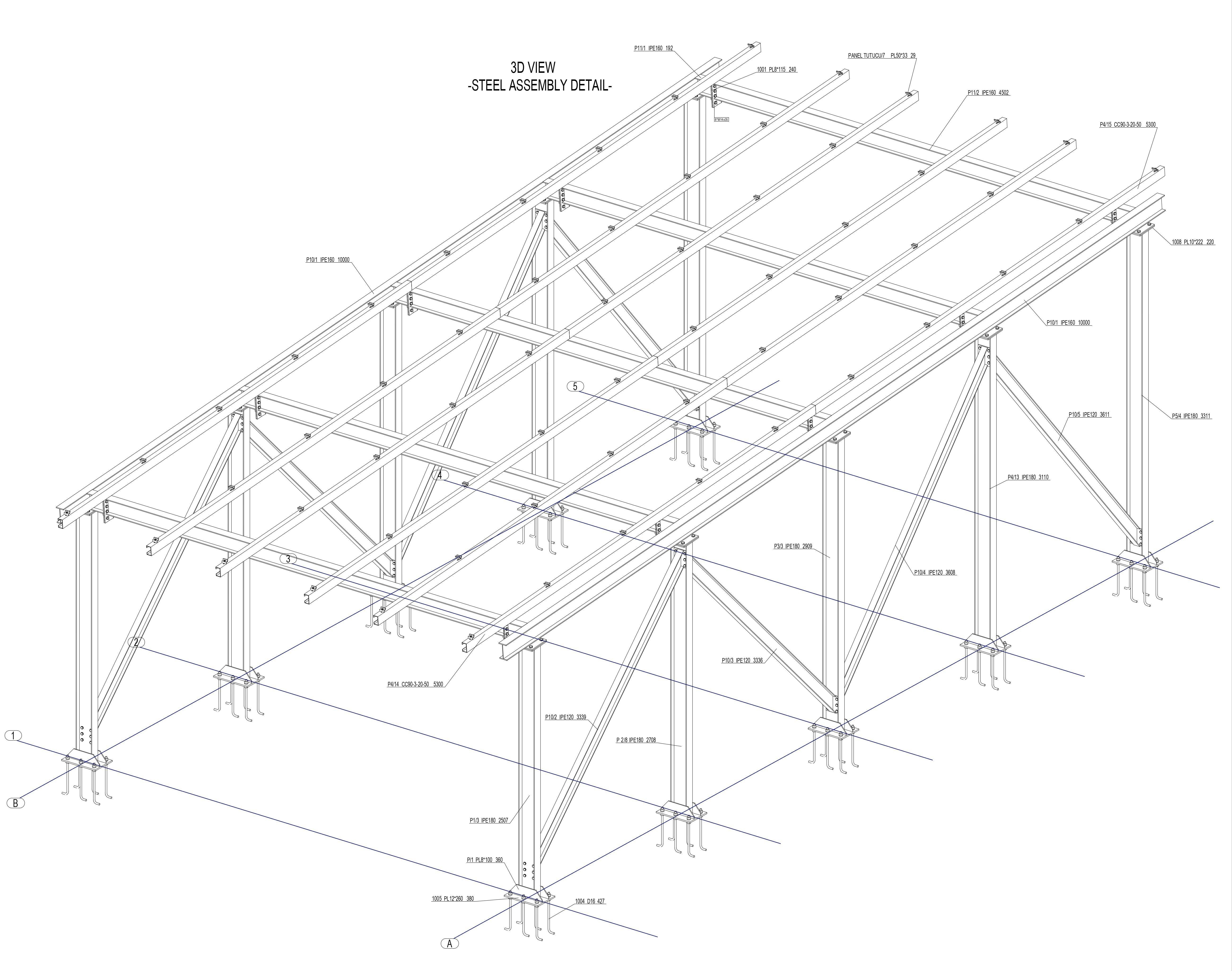 12 kWp Solar Carport Project Type 1 3D model_1