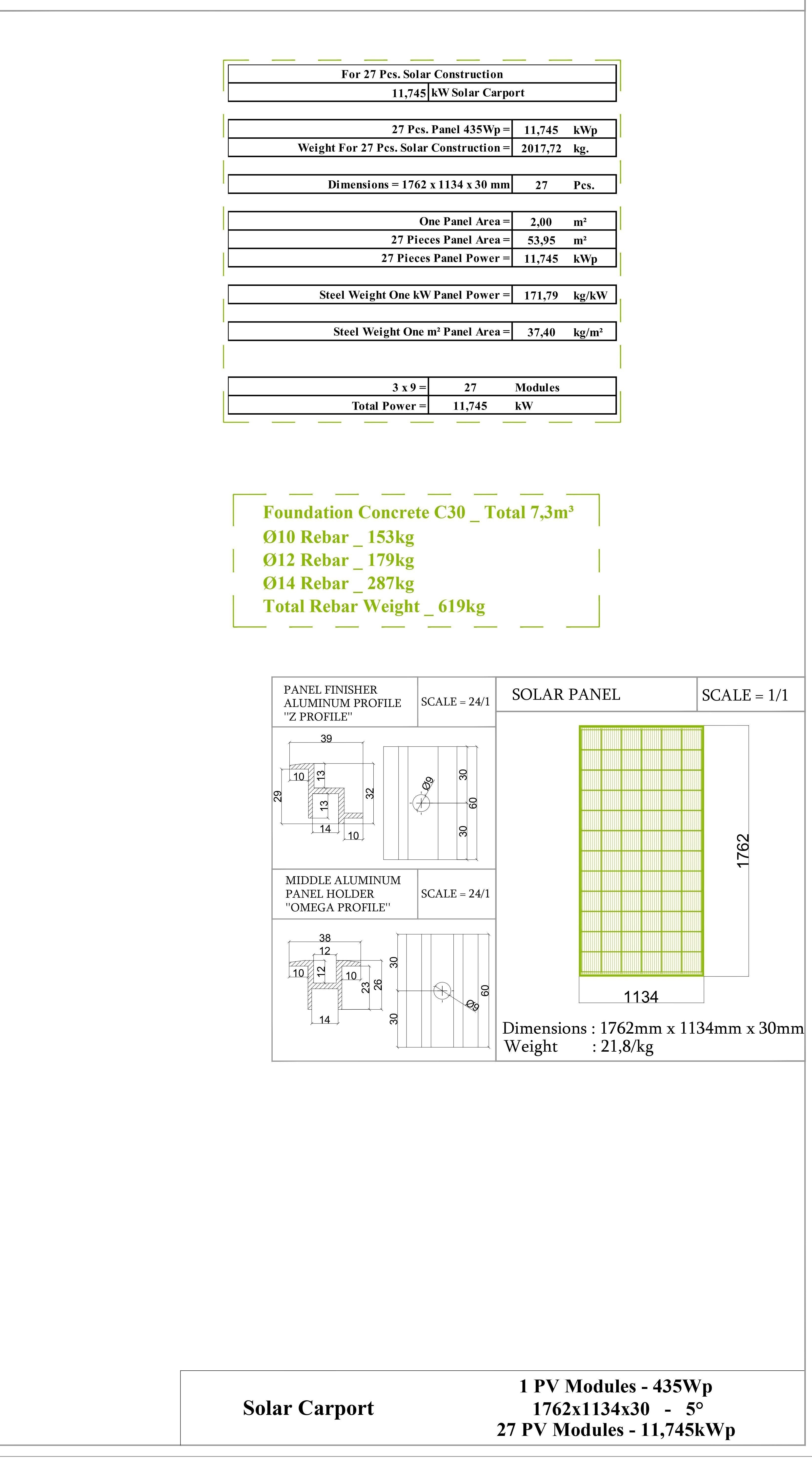 12 kWp Solar Carport Project Type 1 3D model_5