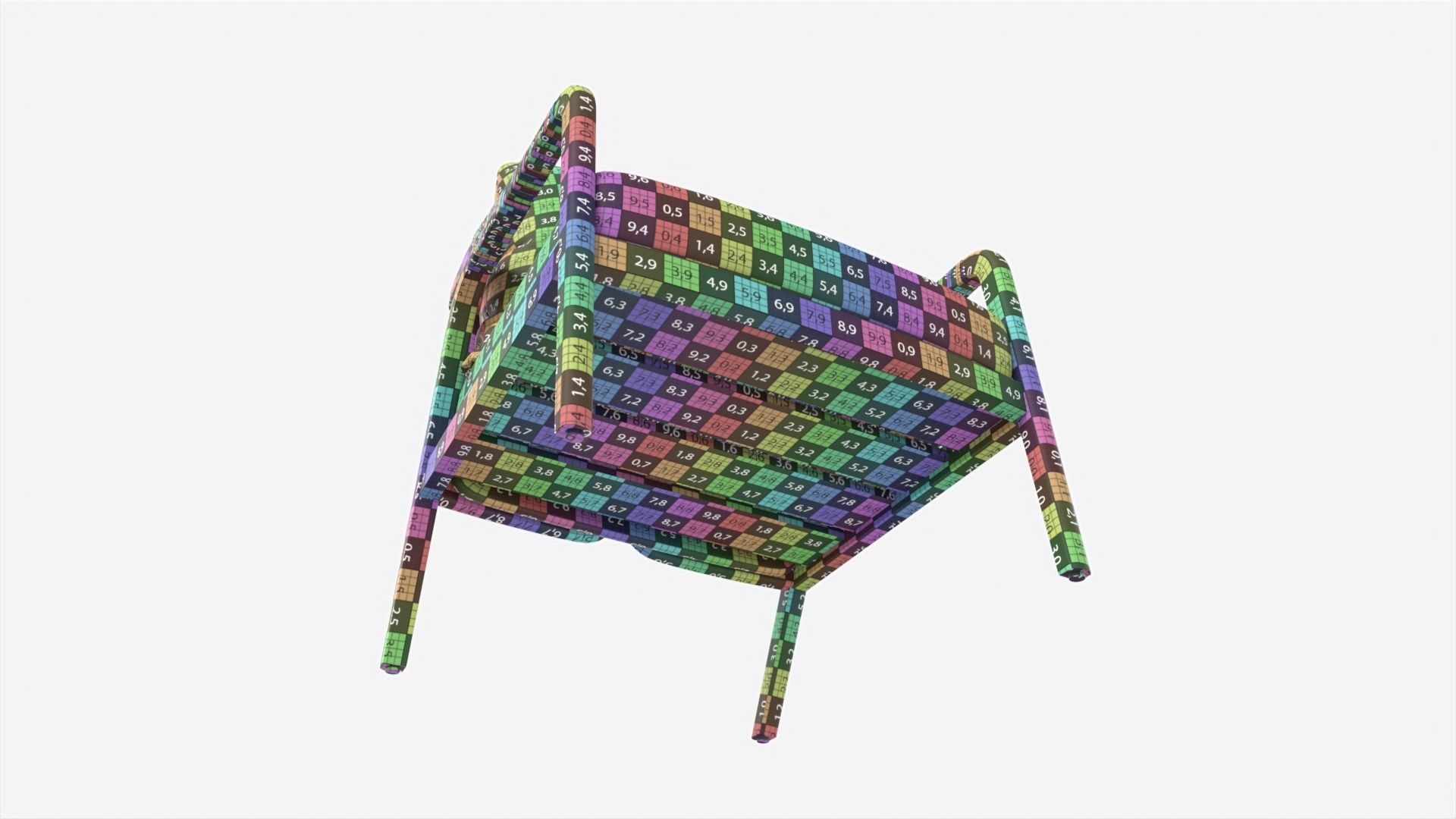 Lounge Chair Baker Knot 3D model CGTrader