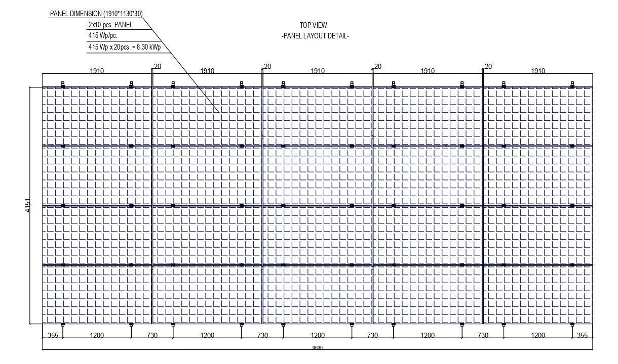 100 kWp Solar Project Type 2 3D model_5