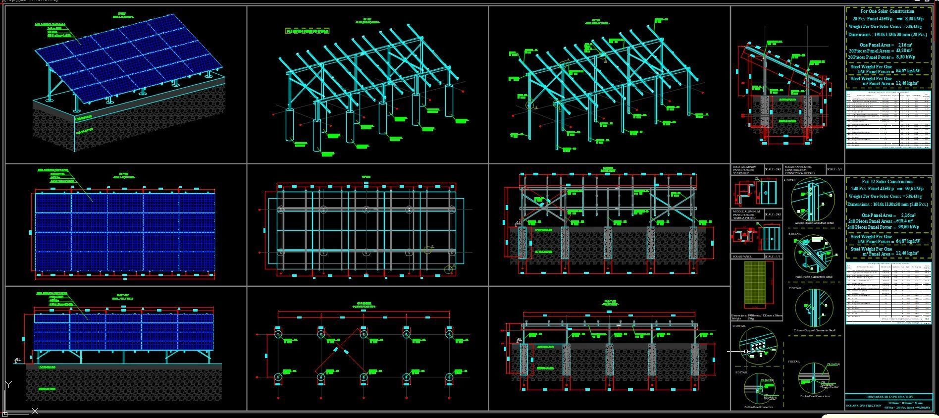 100 kWp Solar Project Type 2 3D model_12
