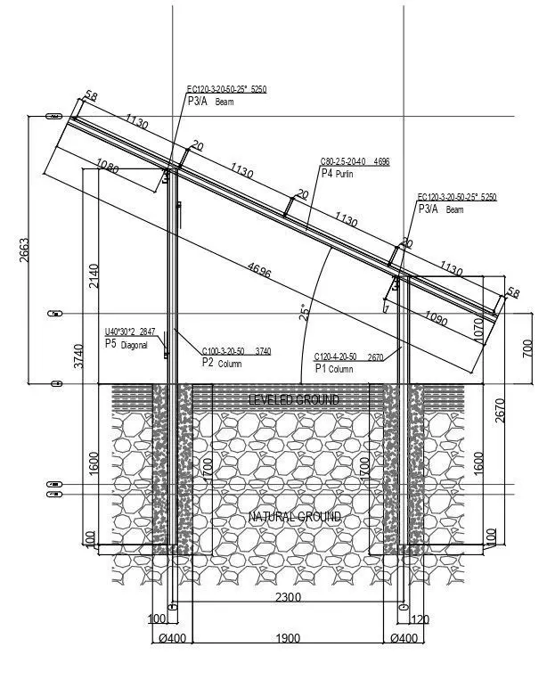 100 kWp Solar Project Type 2 3D model_0