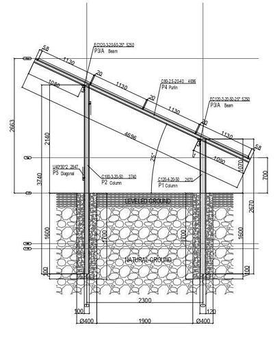 100 kWp Solar Project Type 2 3D model