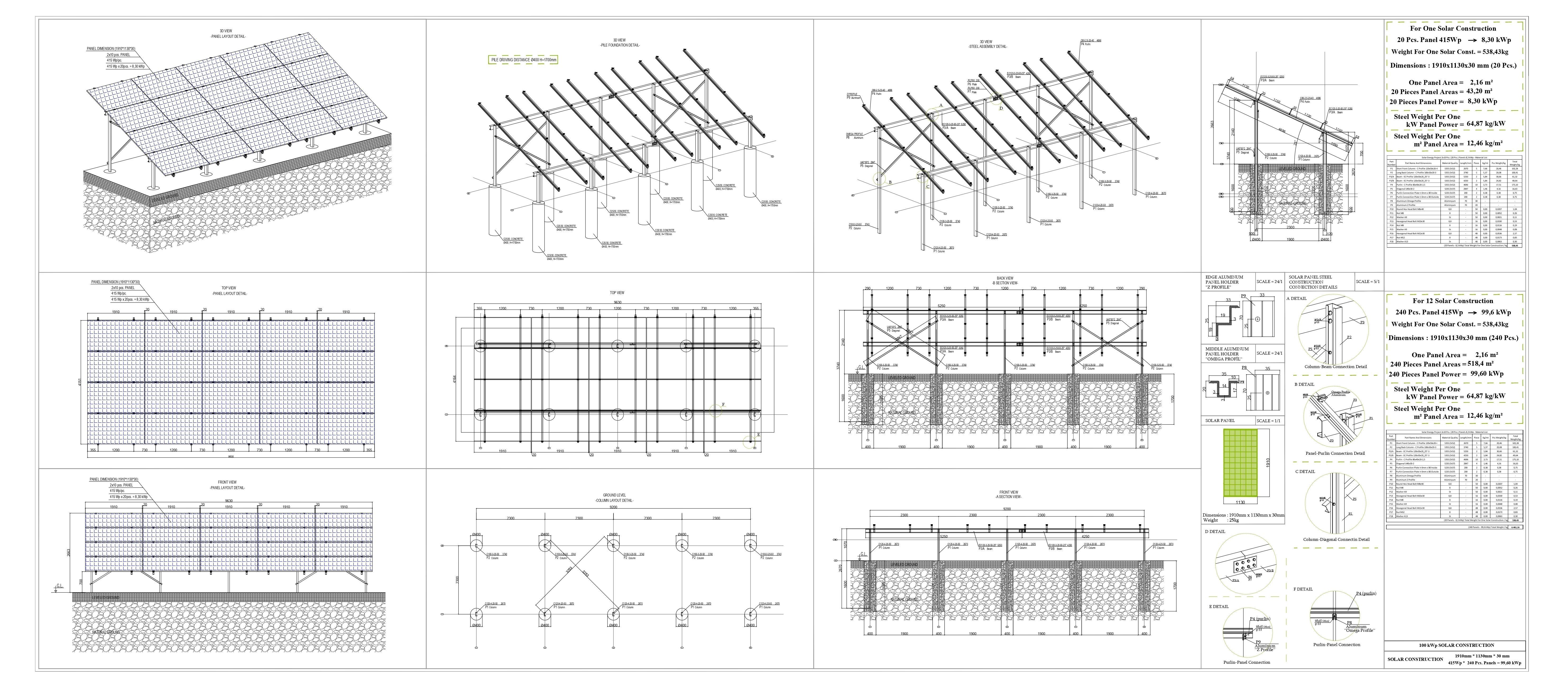100 kWp Solar Project Type 2 3D model_1